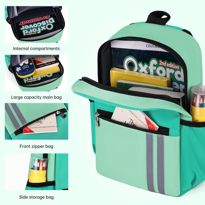 SDFGHG Kids Backpack for Boys Kindergarten School Backpack 14 inch Bookbag for Boys 4-8 - Image 3